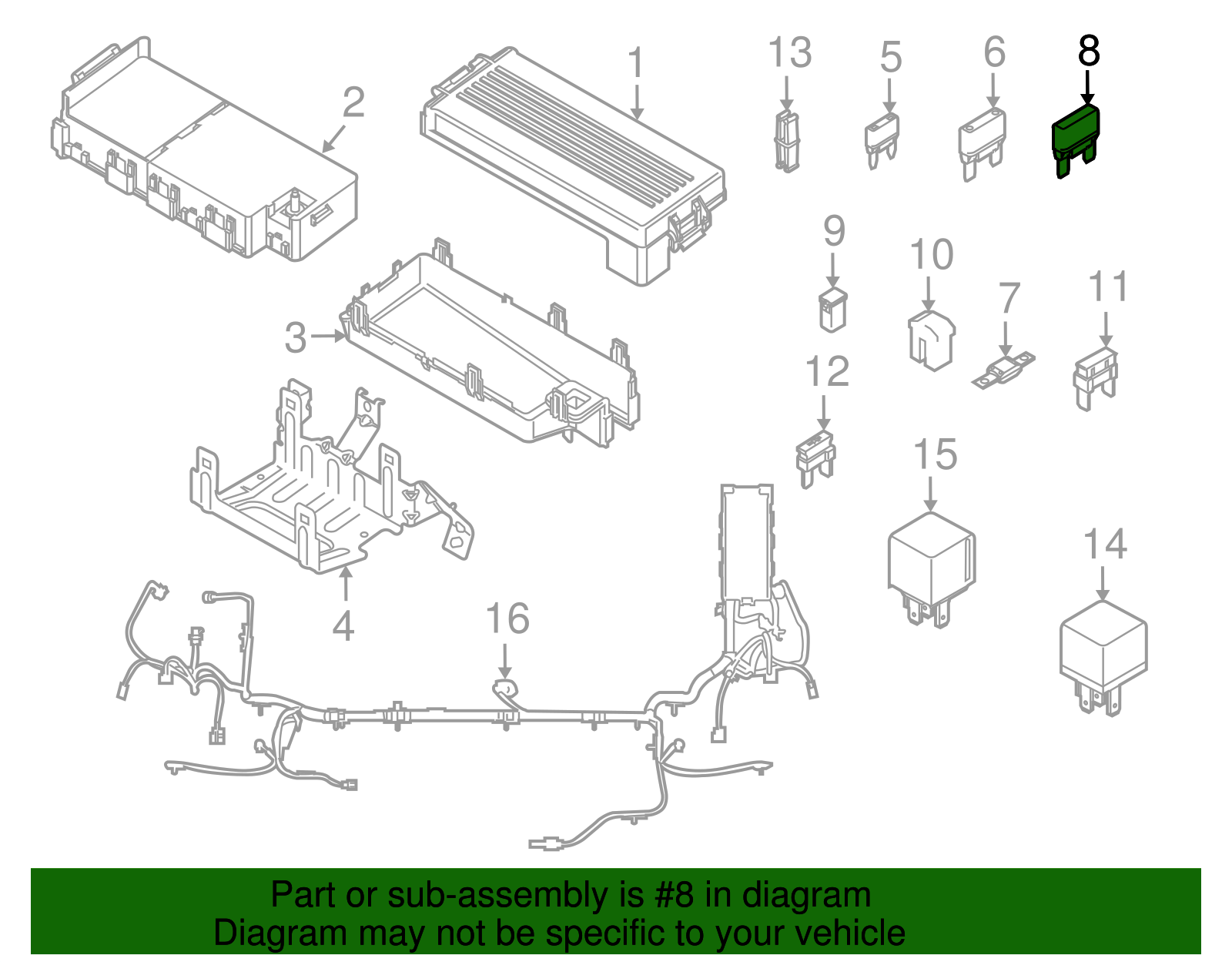 Circuit Breaker - Ford (YS4Z-14526-AA)