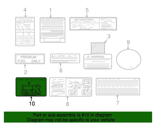 20032006 Mitsubishi Lancer Vacuum Diagram MN131020 Auto Parts