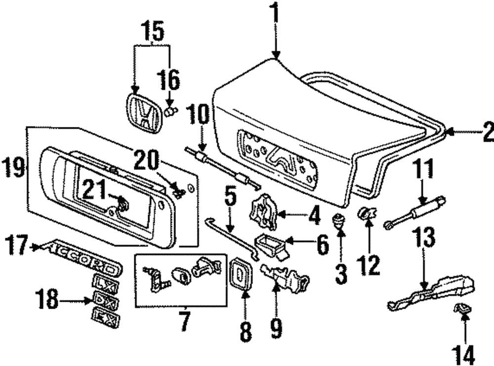 Finish Panel - Honda (74890-SV4-V50ZD)