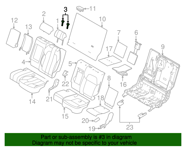 Genuine Headrest Guide for 20142017 Land Rover Range Rover Sport