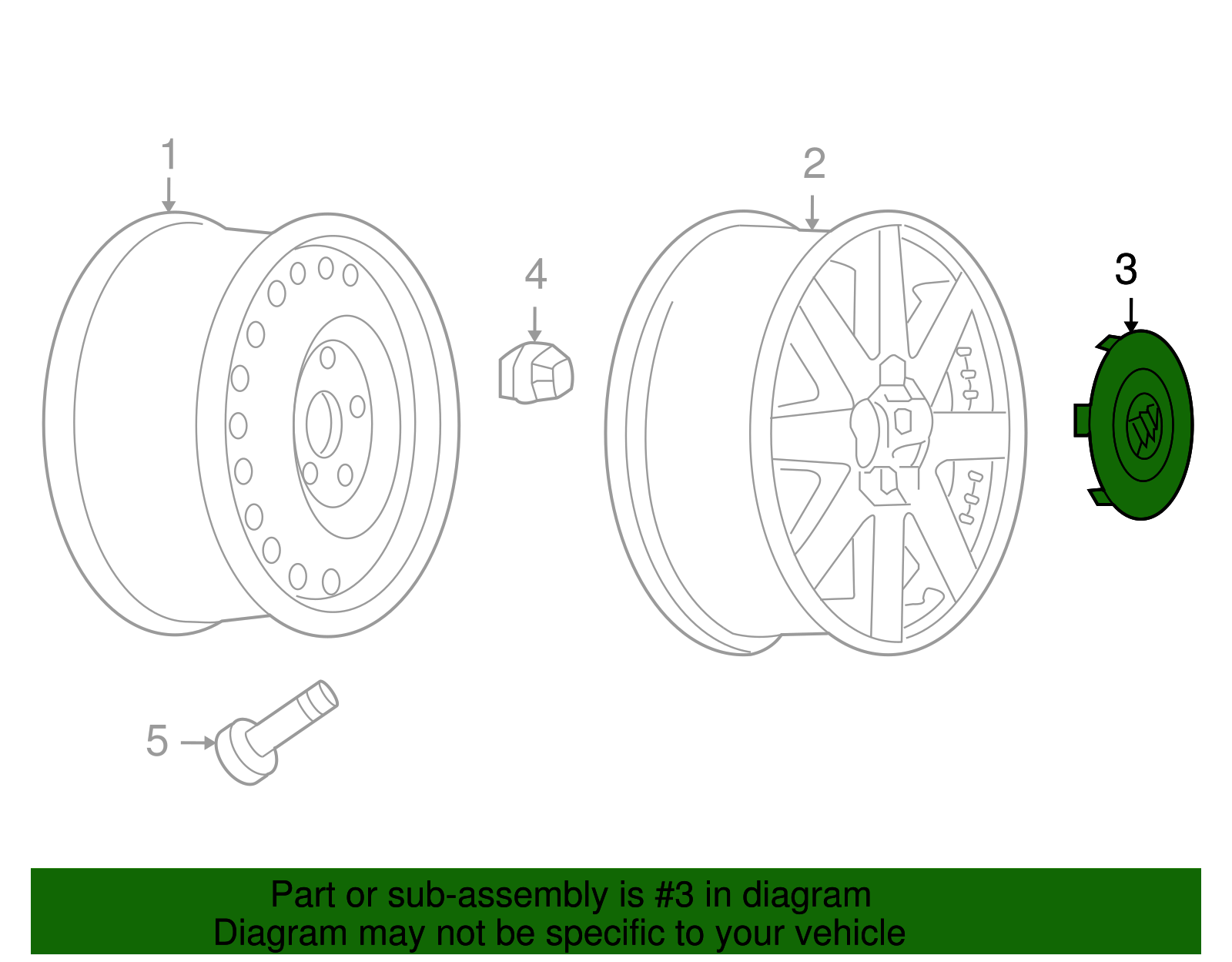 Hub Cap - GM (9594939)