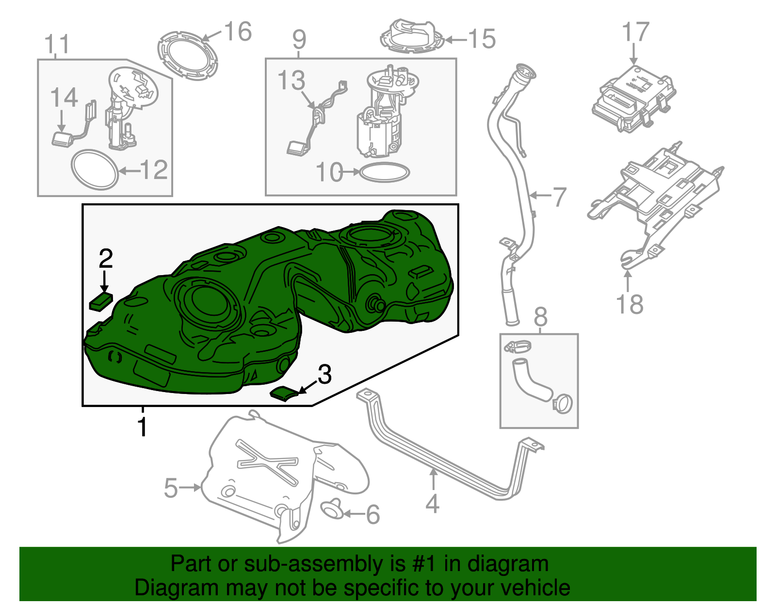 Fuel Tank - Cadillac (84114423)