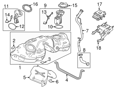 Fuel System Components for 2019 Cadillac CTS #0