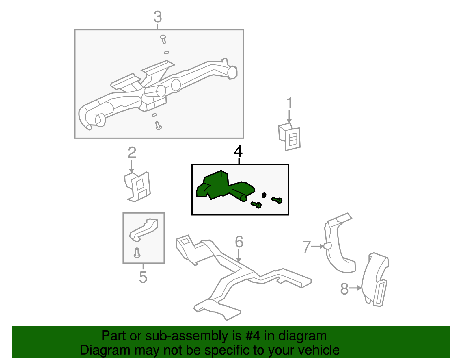 Floor Air Outlet Duct - GM (15762756)
