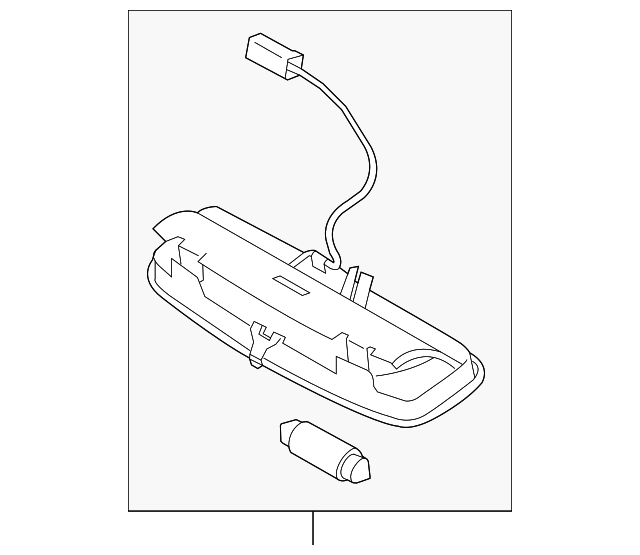 OEM NEW Interior Overhead Roof Dome Map Light Lens Transit Connect 2T1Z