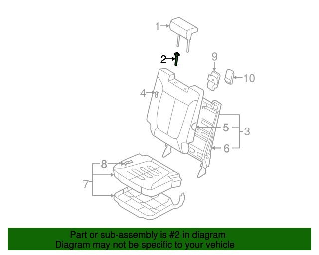 887220W000WK Headrest Guide 20072009 Hyundai Santa Fe World