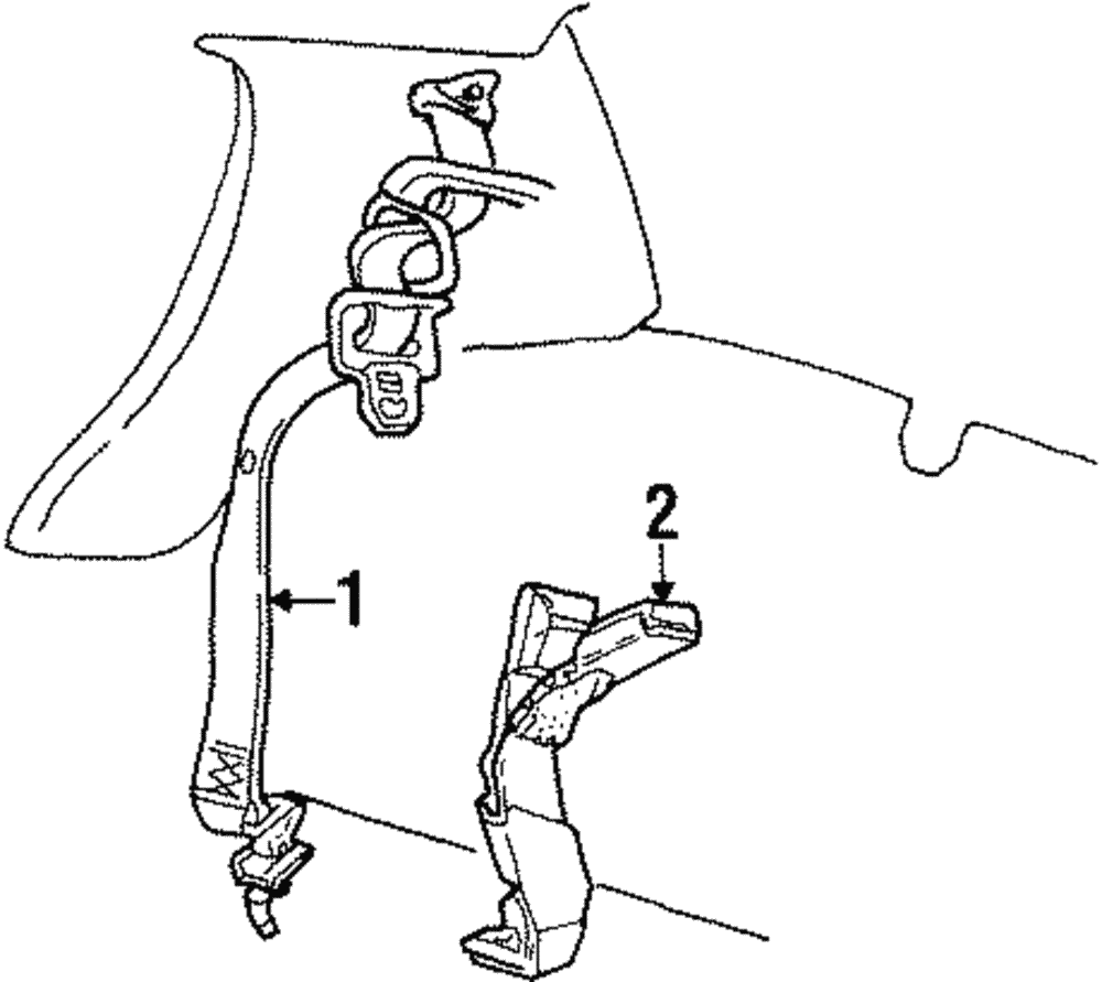 Buckle End - Ford (YW7Z-5460044-AAB)