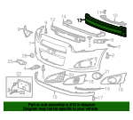 2012-2020 Chevrolet Sonic Front Bumper Upper Impact Bar 96878591 GM ...