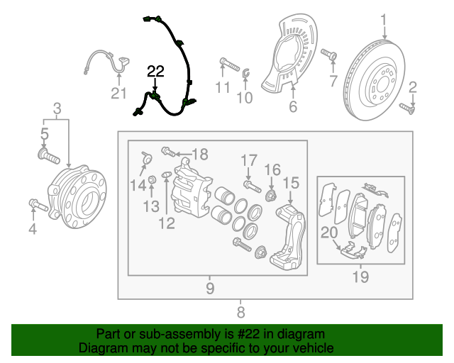 95671C5000 Front Speed Sensor 20162017 Kia Sorento Kia.Parts Store