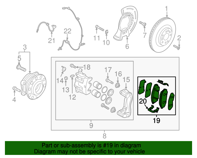 58101-C6A00 - Brake Pads Front 2016-2020 Kia Sorento | Kia.Parts Store