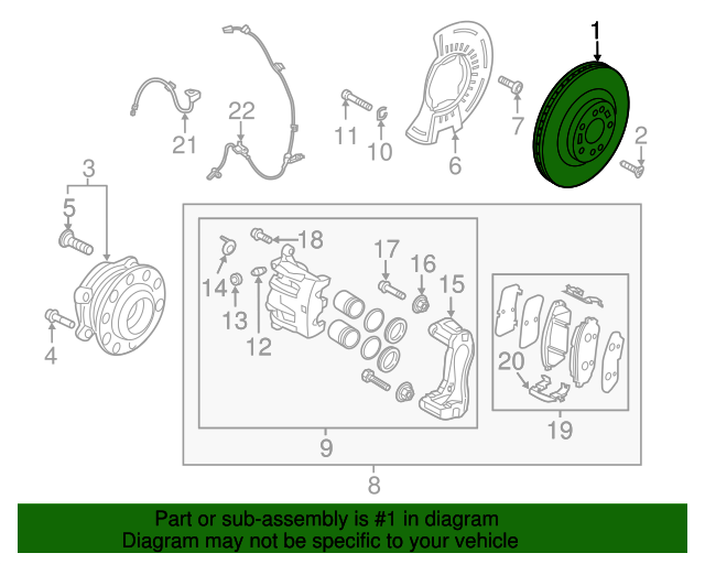 51712C6000 Rotor 20162020 Kia Sorento Kia.Parts Store