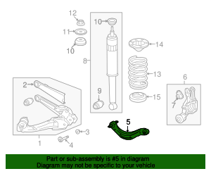 52390-SNA-A00 - Upper Control Arm 2006-2011 Honda Civic | Honda Parts ...