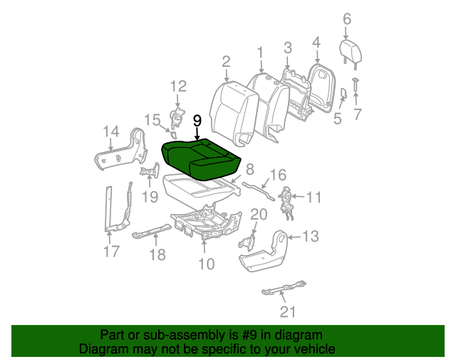 TOYOTA Genuine 79011-AE450-E2 Seat Cushion Cover Sub Assembly TOYOTA Genuine 79011-AE450-E2 Seat Cushion Cover Sub Assembly