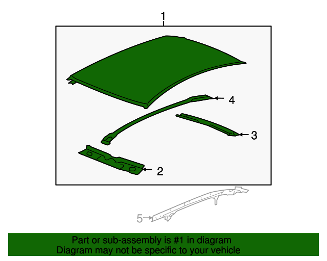 20062016 Chevrolet Sunroof Panel 89025207
