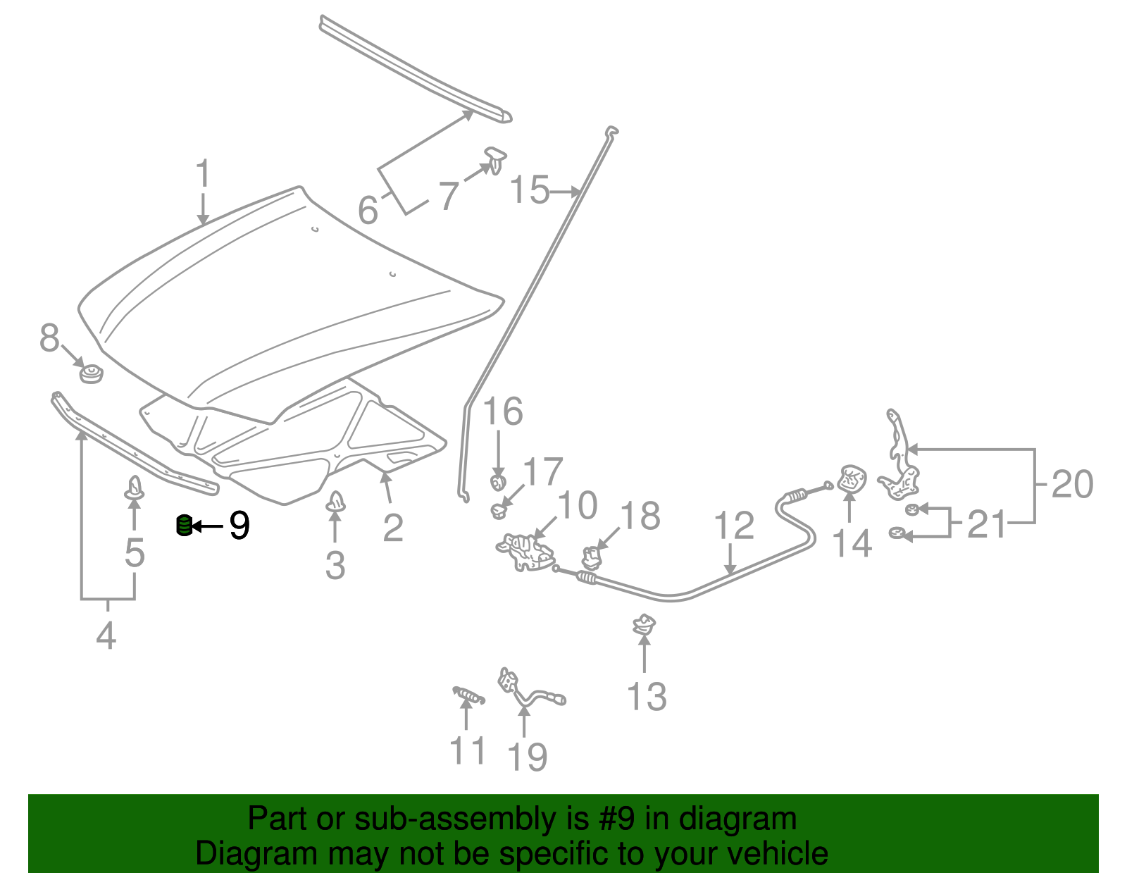 Hood Bumper - Scion (90541-15021)