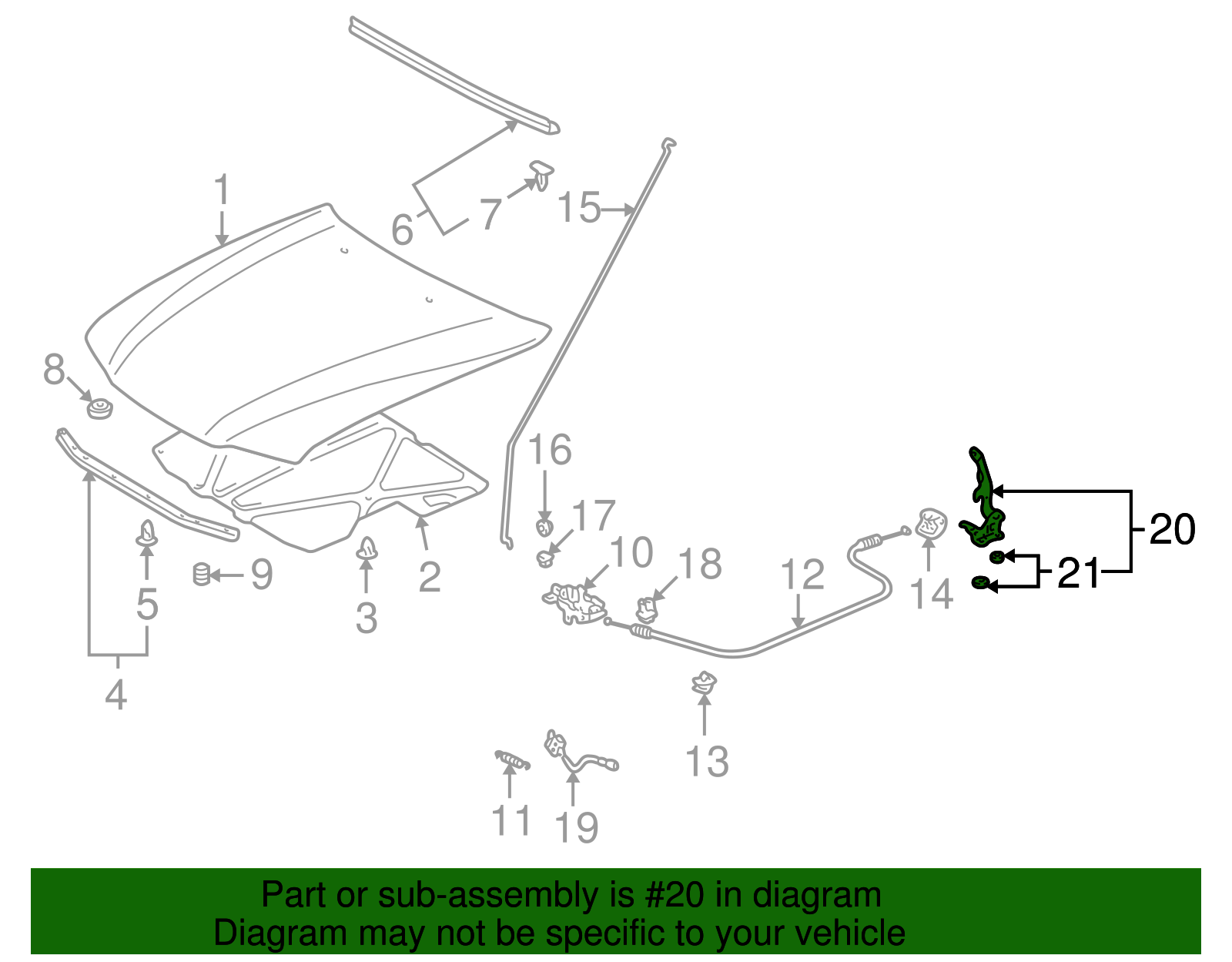 Hinge - Toyota (53410-12340)