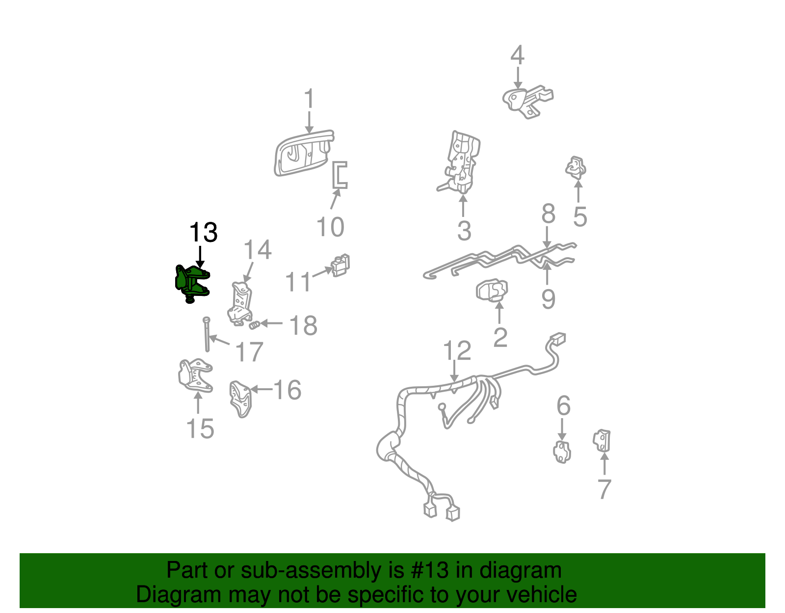 Upper Hinge - GM (12477884)