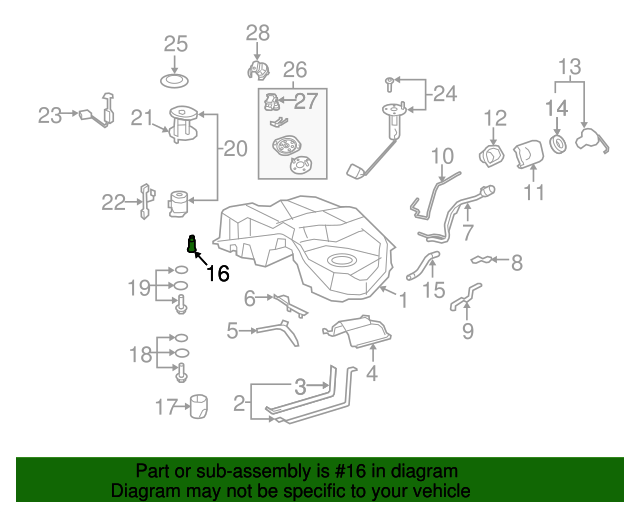 2322038030 Fuel Pump 20072017 Lexus LS460 My L Parts