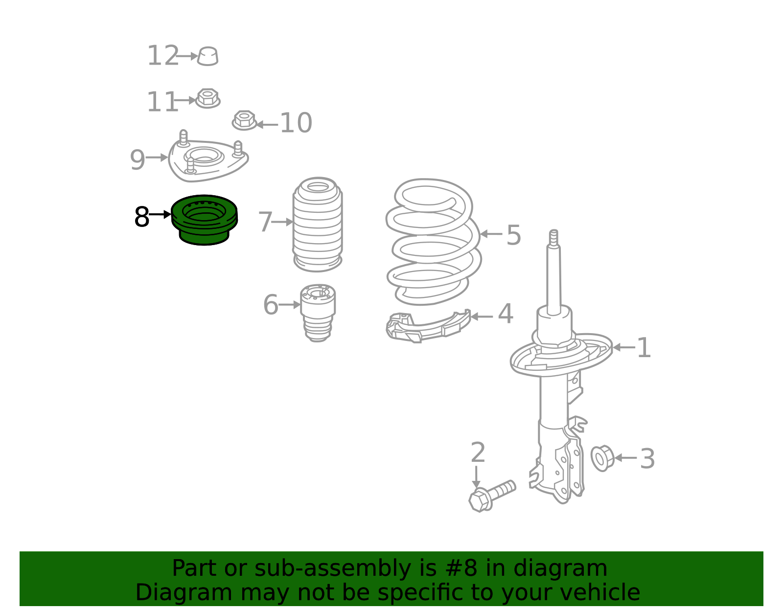 Strut Bearing - Scion (48619-WB002)
