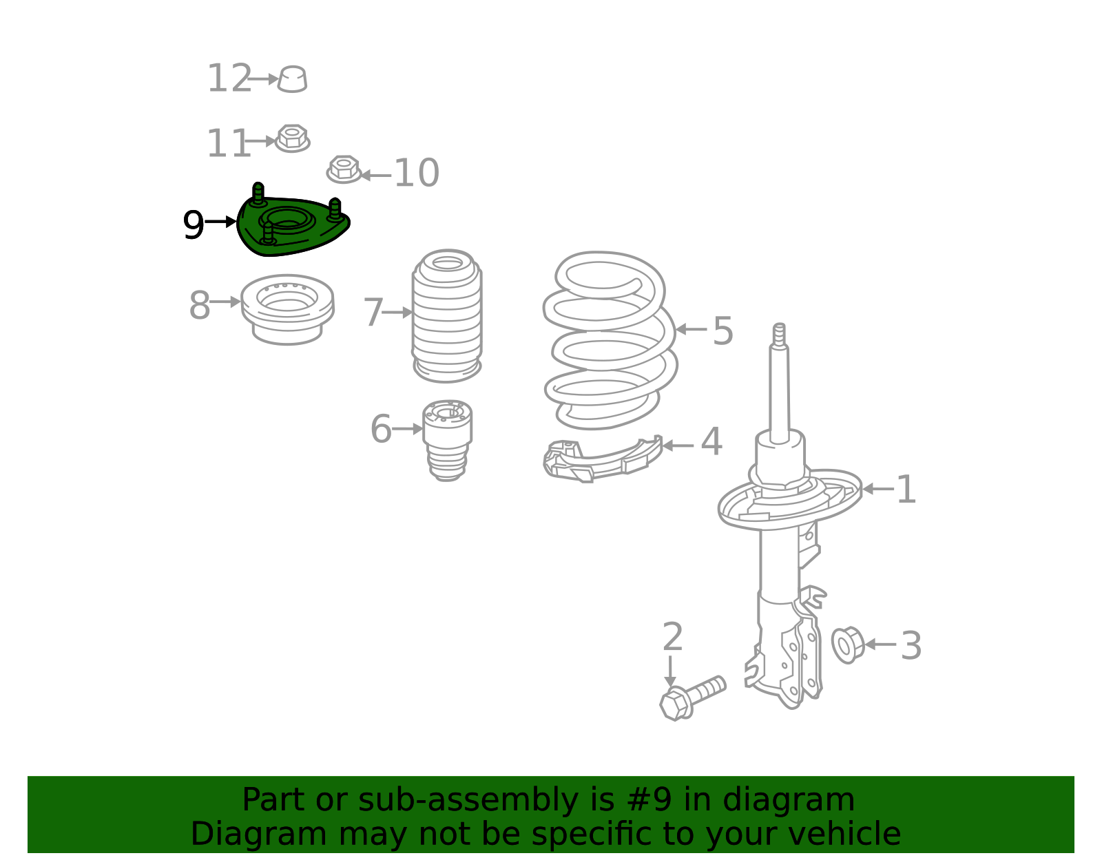 Strut Mount - Scion (48609-WB001)