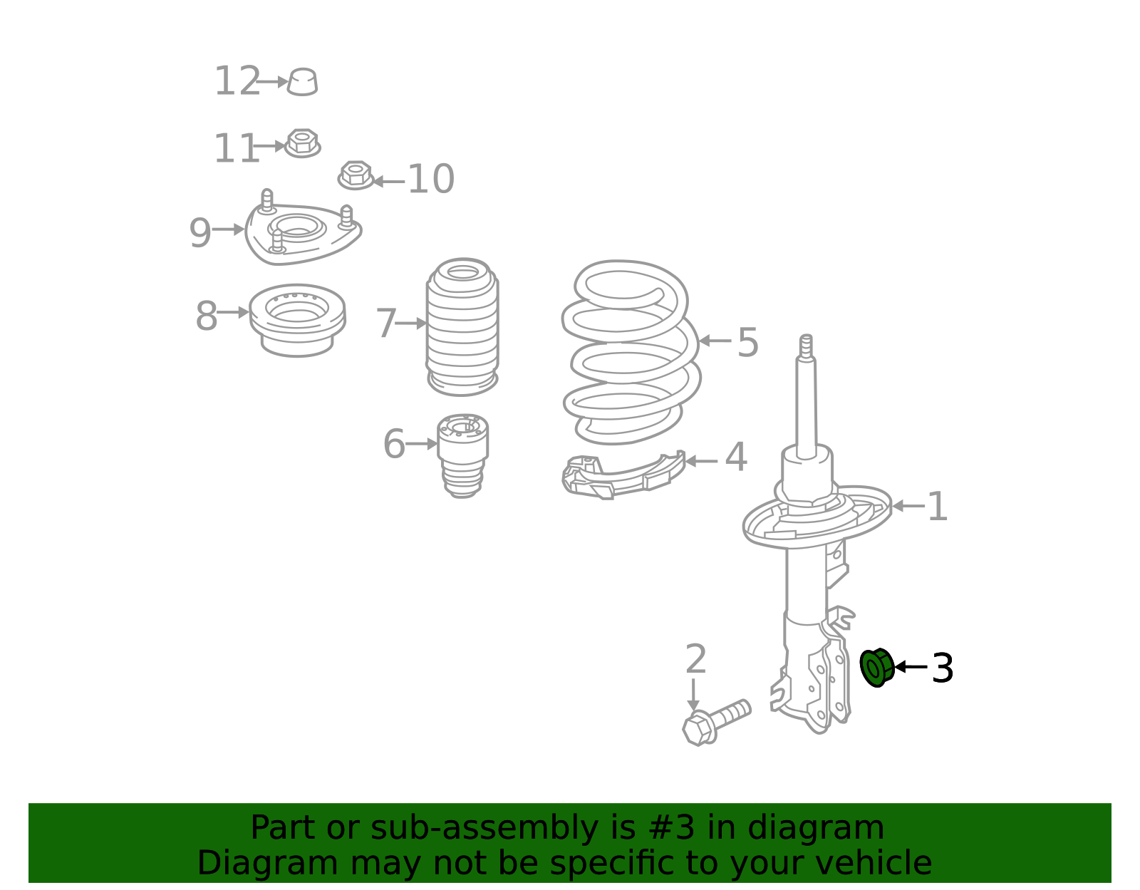 Strut Nut - Scion (90118-WB606)