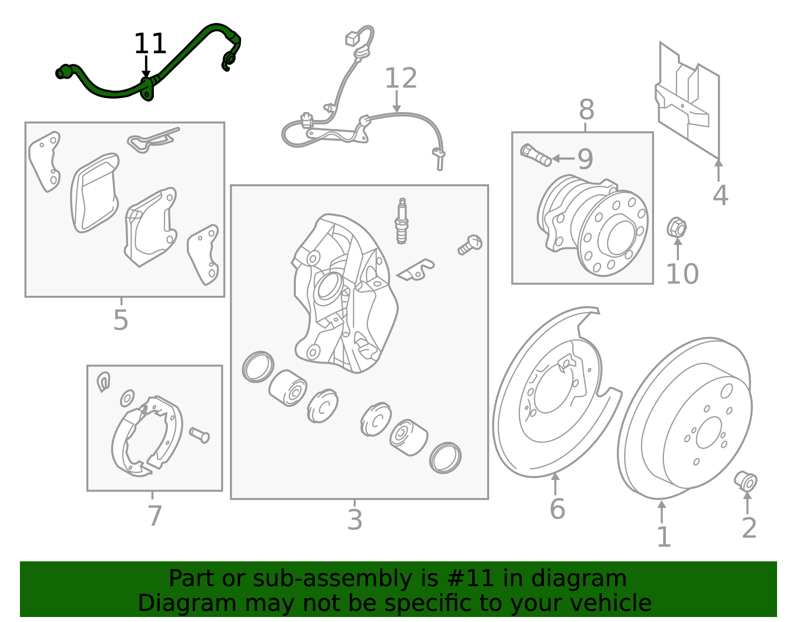 Brake Hydraulic Hose - Toyota (SU003-11402)