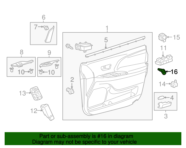20072022 Toyota Door Ajar Switch 842310C010 Toyota Parts Center