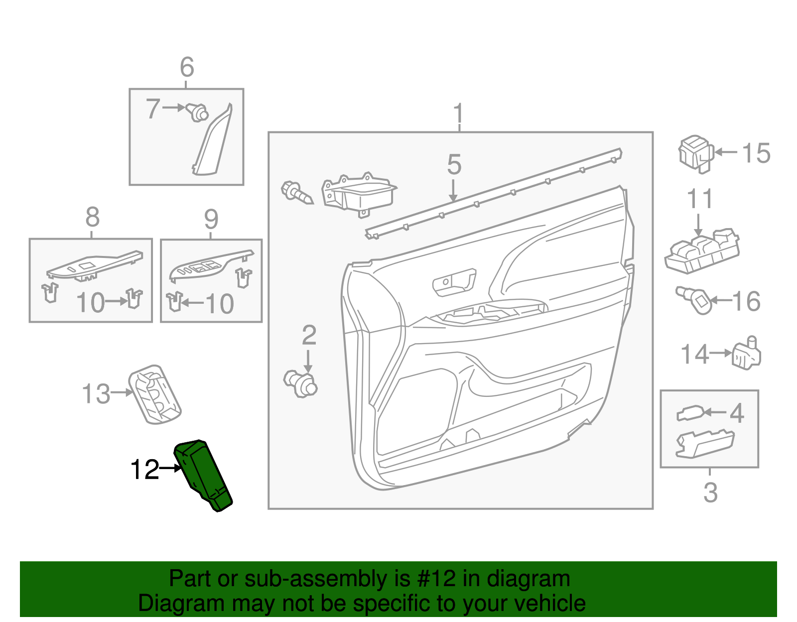 Memory Switch - Toyota (84927-08010)