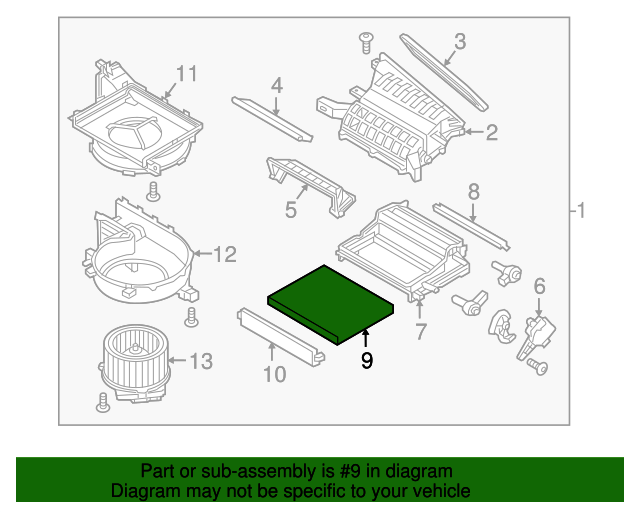 20192023 Hyundai Cabin Air Filter 97133K4000 OEM Parts Online