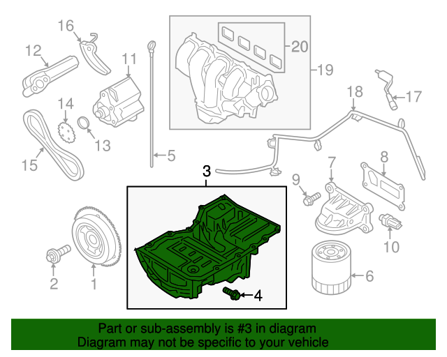 Pan Assembly Engine Oil CM5Z6675D