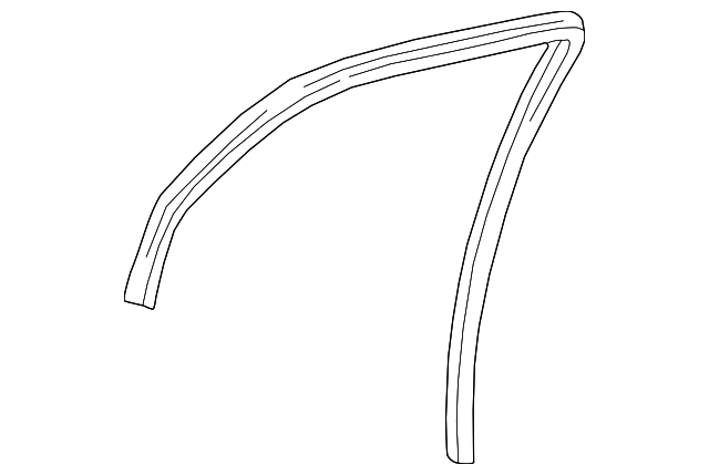 Window Channel Left 68151-0C010 - Window Channel (Left, Front) - 2000-2006 Toyota Tundra ...