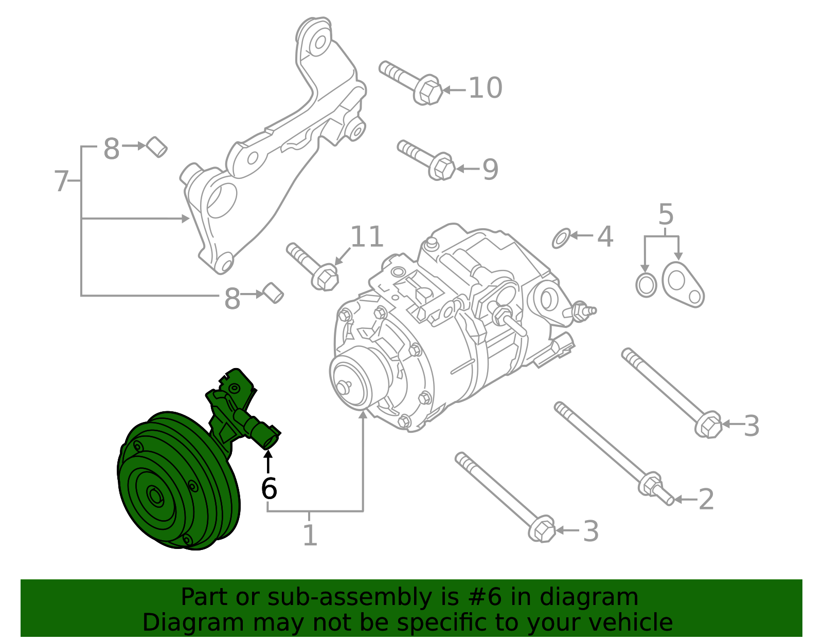 Motorcraft™ A/C Compressor Clutch - Ford (YB-3241)