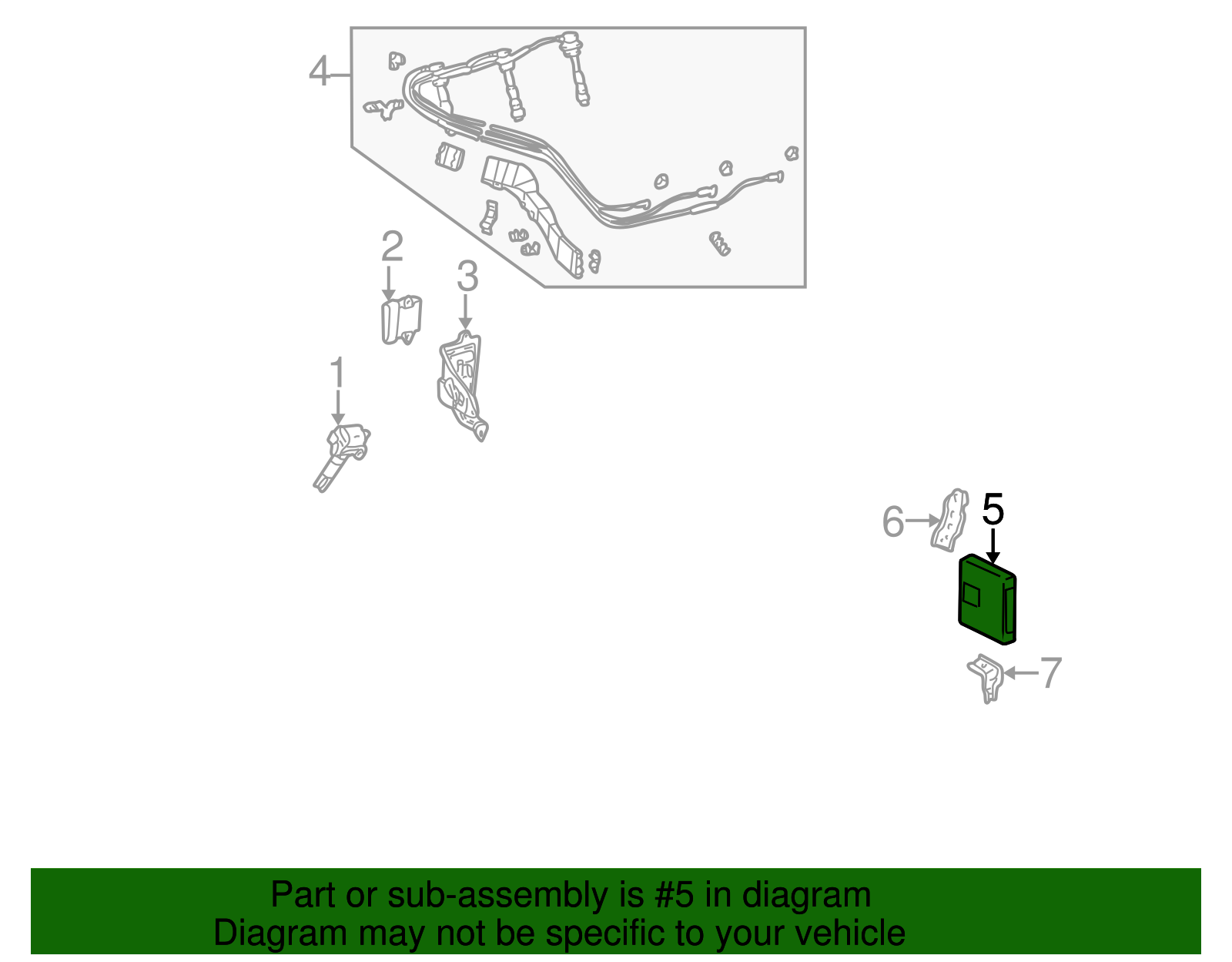 Engine Control Module (ECM) - Toyota (89661-3T321)