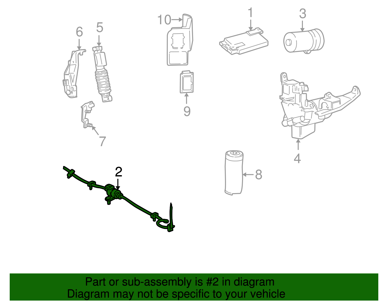 Air Tube - Ford (F75Z-5A717-AA)