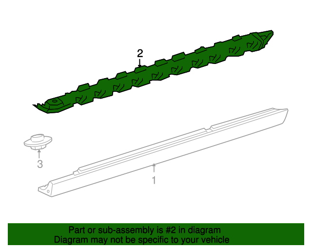20102015 MercedesBenz Running Board Reinforcement 2046980827