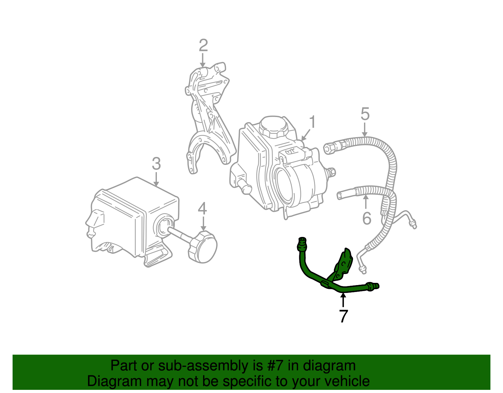 Pipe Assembly, P/S Gr Inl - GM (19303602)