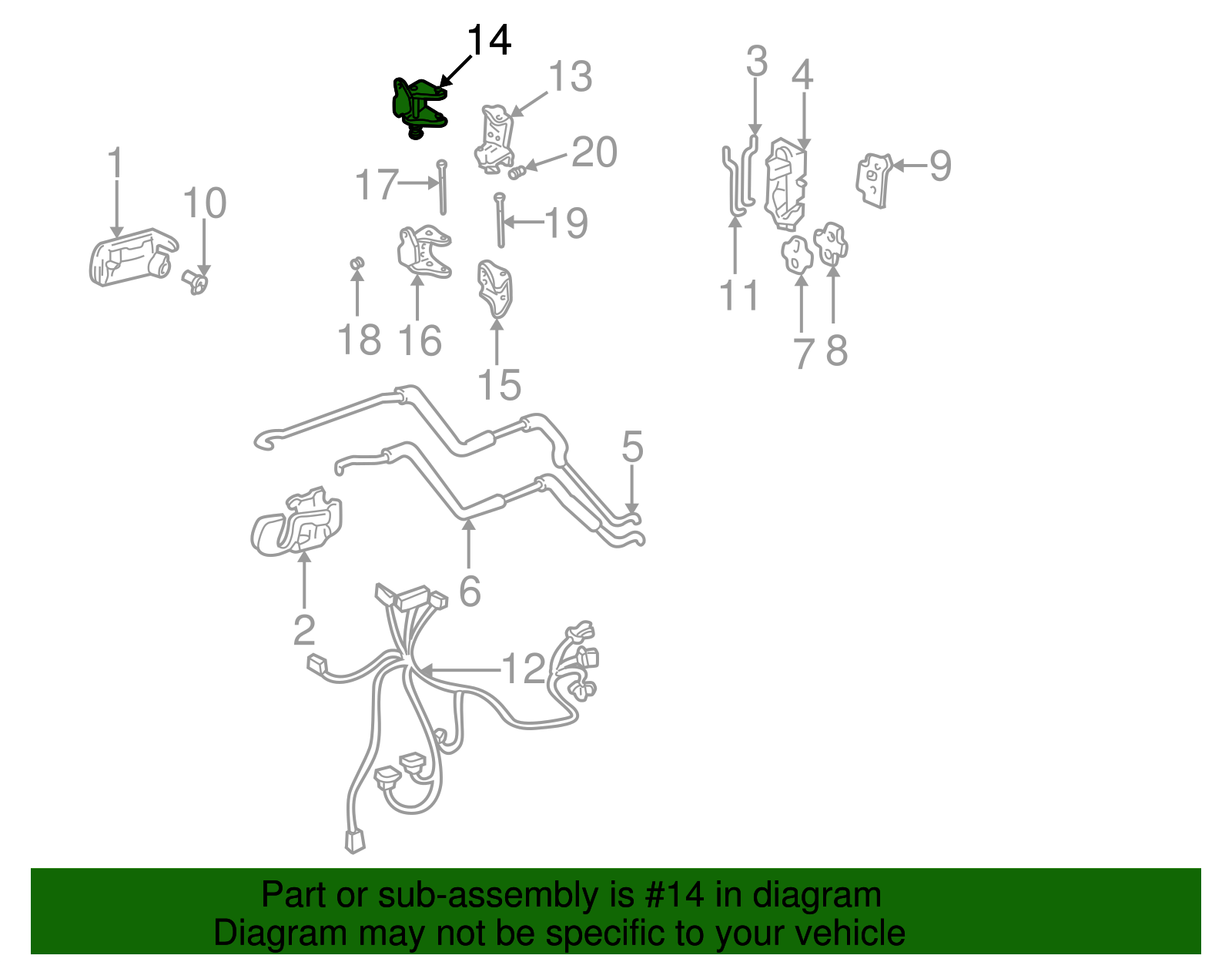 Upper Hinge - GM (12477883)