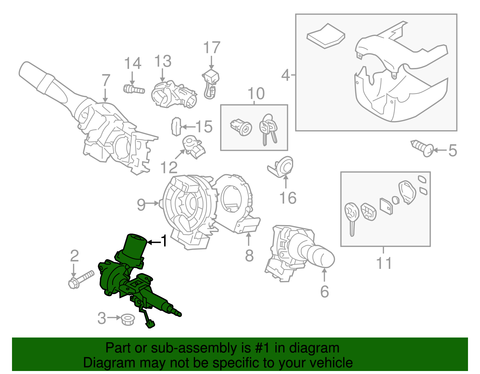 Steering Column - Scion (SU003-06815)