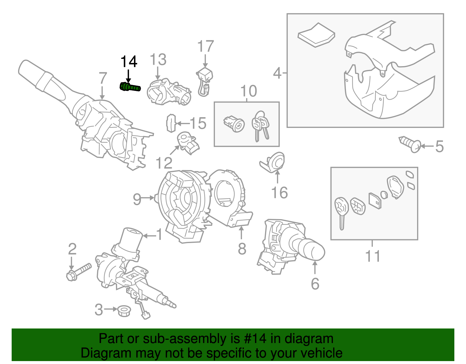 Ignition Housing Bolt - Scion (SU003-02479)