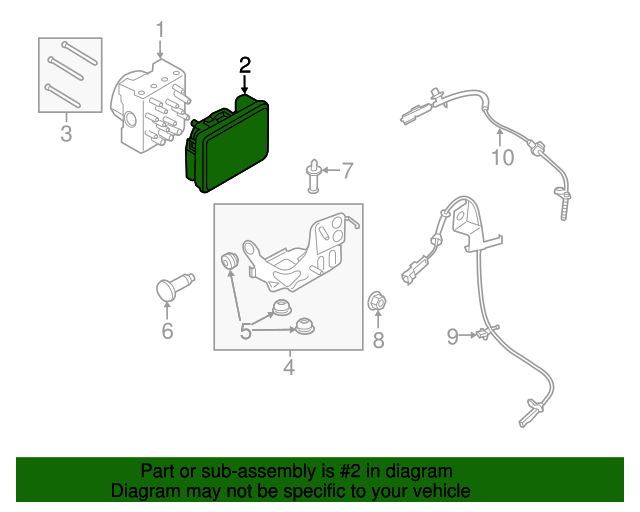 Genuine OEM ABS Control Module Part KG9Z2C219M Fits 20192020 Ford