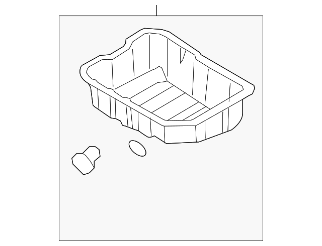 Genuine Hyundai 21510-24000 Engine Oil Pan Assembly