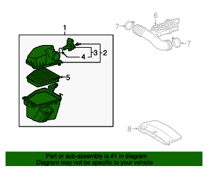 2006-2007 Lexus GS430 Air Cleaner Assembly 17700-50280 | OEM Parts Online