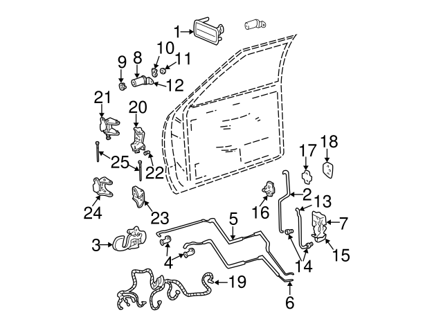 Genuine GM Handle Outside 15202911