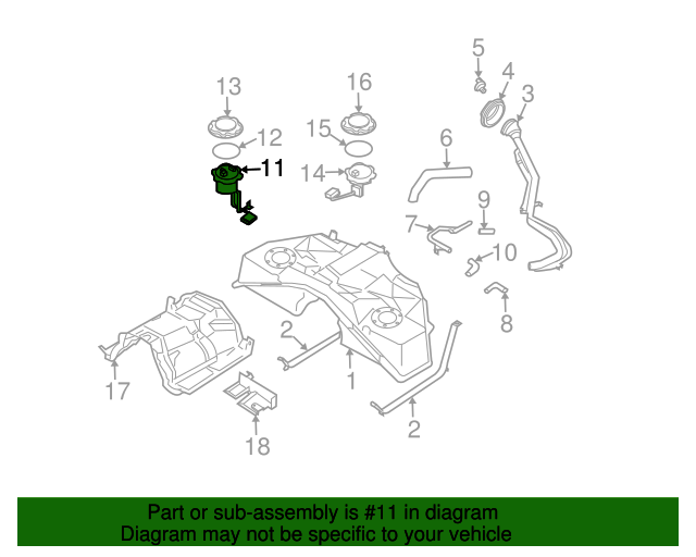 2003-2005 Nissan 350Z Fuel Pump 17040-CD01A | Nissan Parts Plus