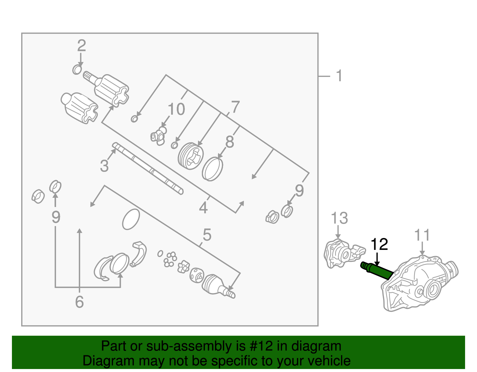Intermediate Shaft - GM (12479125)