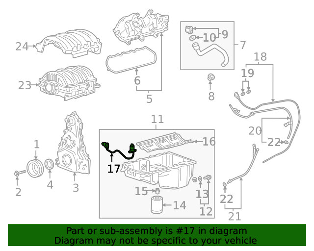 20142020 GM Oil Level Sensor 12644779