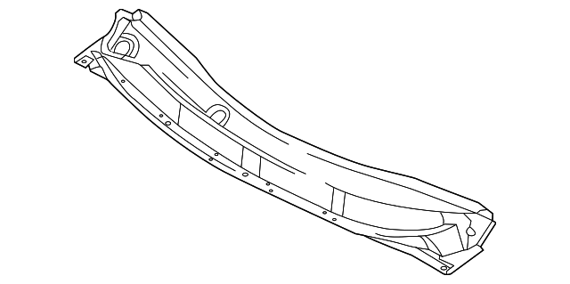 thumbnail image 2 of Genuine Nissan Front Grille Cowl Cover For 2007-2013 Versa – OEM Black (Part #66820-EM30A) 2 of 5