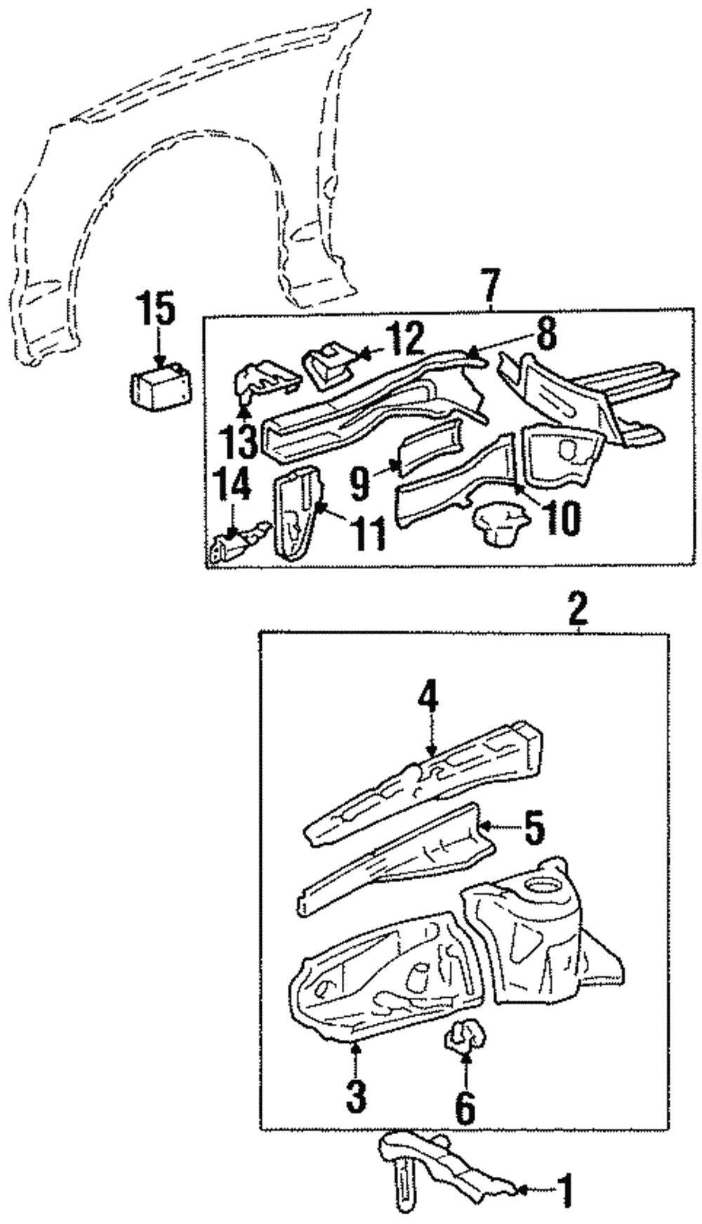 Reinforcement - Toyota (53807-20010)
