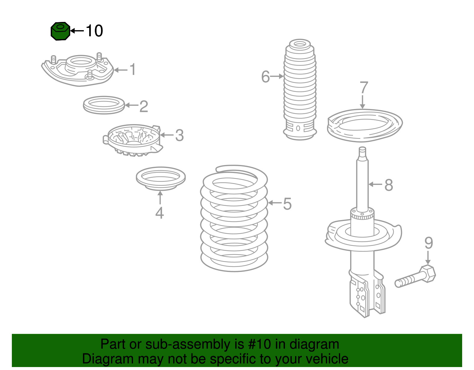 Multi-Purpose Nut - GM (11516843)