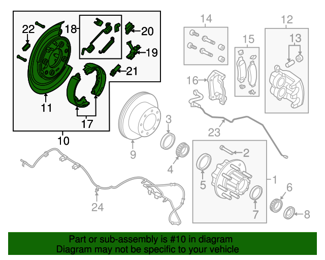 20052016 Ford Parking Brake Assembly 8C3Z2210A My Ford Parts